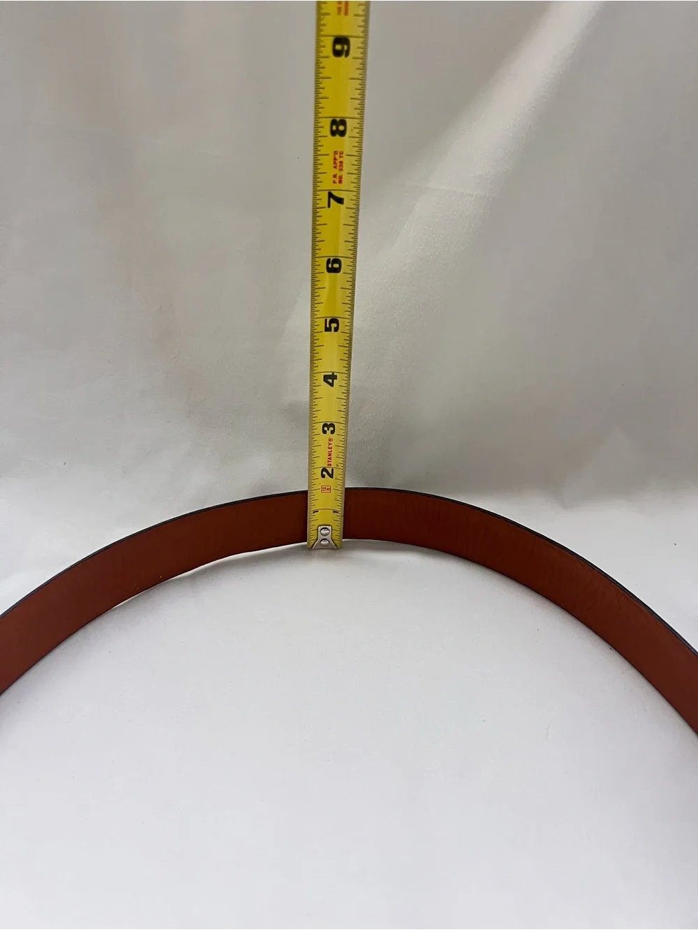 Johnston & Murphy Brown Leather Dress Belt 44 Silver Buckle USA MADE Classic BBQ